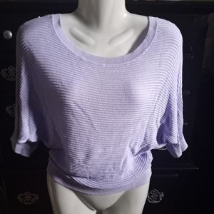 Express Lilac Butterfly Sleeve Sweater